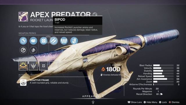 Destiny 2 Season of Deep Get Bipod Apex Predator смотреть онлайн