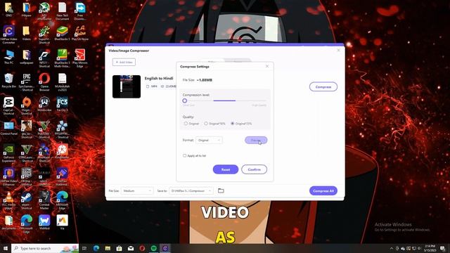 Compress Video In Original High Quality - HitPaw Video Converter
