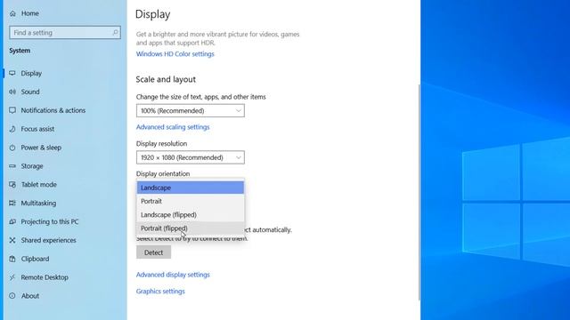 How to rotate Computer Screen in Windows 10 1909 смотреть онлайн
