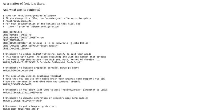 Ubuntu: What's the default 14.04 /etc/default/grub file contents? (2 Solutions!!) смотреть онлайн