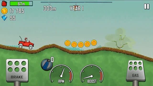 Hill climb racing - season stage - zero upgrade jeep car - ending point of this race смотреть онлайн