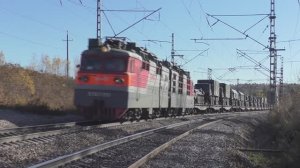 Локомотив РЖД ВЛ80р -1551 с военным эшелоном в Сибири | Железная дорога