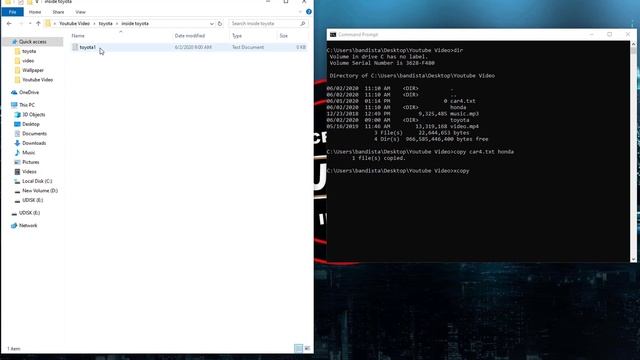 How to Copy and Move File in CMD смотреть онлайн