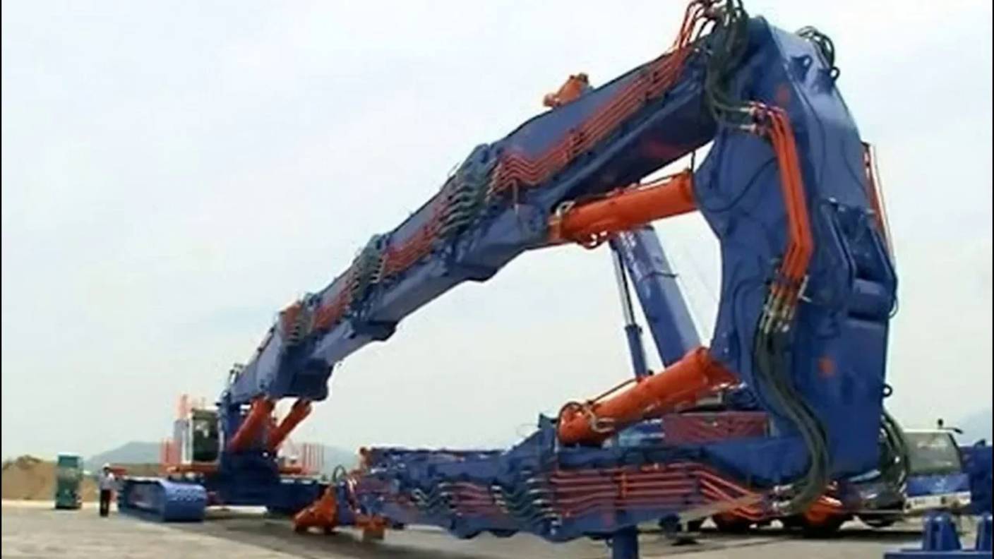 5 самых огромных подъемных кранов. Они поднимут всё! смотреть онлайн