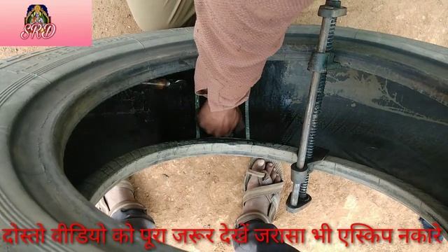 रेडियाल बस्ट टायर पर पेंच लगाना how to tire patch riper श्री राम टायर देवेंद्र राठौड़ смотреть онлайн