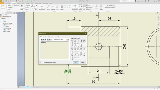 Autodesk Inventor Tutorial | Drawing | Advanced #3 | Érettségi feladat смотреть онлайн