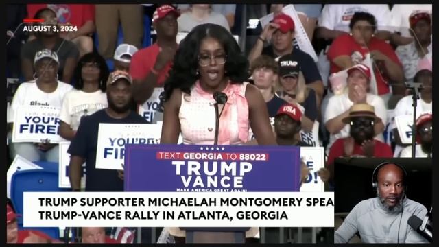 Black Woman BETRAYS Kamala Harris At Trump's ATLANTA Rally! смотреть онлайн