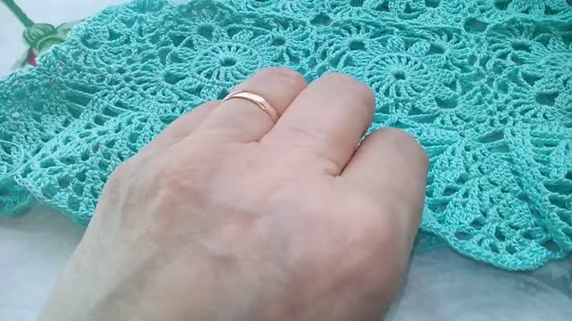 Дорожки с листиками крючком.Сарафан для девочки. смотреть онлайн