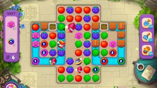GardenScapes Level 5857 no boosters смотреть онлайн