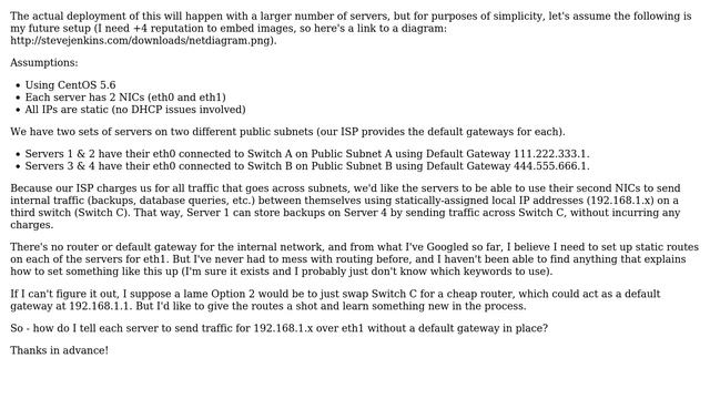 DevOps & SysAdmins: How to Route Internal Traffic on a 2nd NIC without a Default Gateway? смотреть онлайн