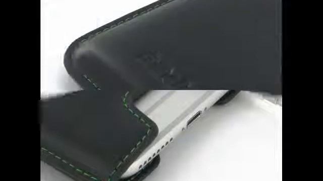 PDair Leather Case for iPhone 6 Plus - Vertical Pouch Type Version.3 (Black/Green Stitch) смотреть онлайн