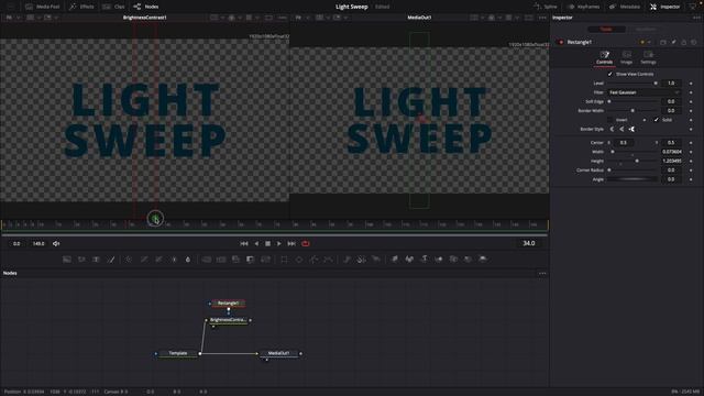 Create Light Sweep Effect in DaVinci Resolve - FREE template and Fusion Tutorial смотреть онлайн