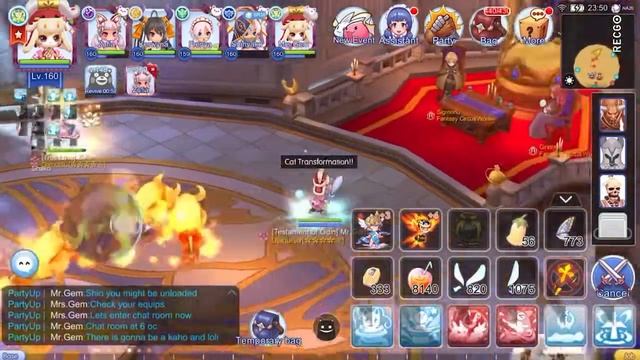 Ragnarok Mobile EL Oracle Dungeon Nightmare 7 loli 2 ox 100% stun resist party смотреть онлайн