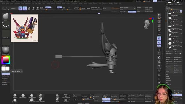 8. Хайполи | Делаем 3D модель игрового персонажа (полный пайплайн) смотреть онлайн