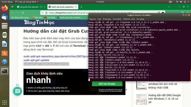 Cài Grub customizer của Ubuntu để sửa ưu tiên khởi động 2 Hệ điều hành cài song song trong máy tính смотреть онлайн