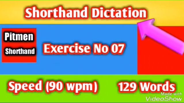 Test#34 Shorthand Dictation | Exericse No 7 | Speed 90 wpm | Shorthand Tv смотреть онлайн