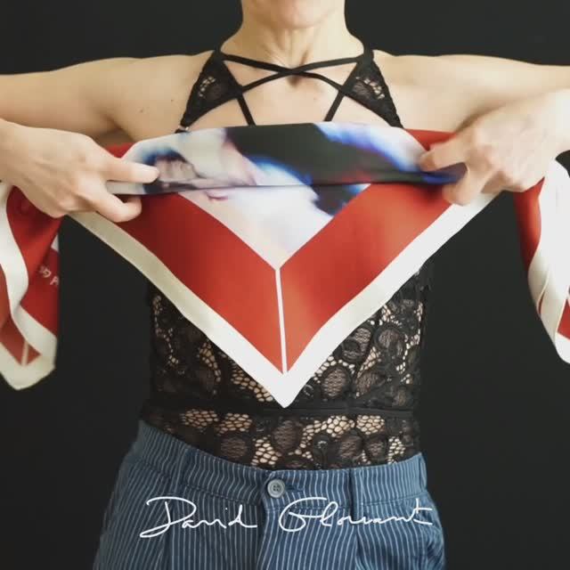 Как носить шелковый платок. Три образа с платком Atelier David Gloriant смотреть онлайн