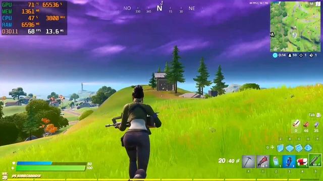 Fortnite | Ryzen 5 3400G | Radeon vega 11 | 16GB RAM (Dual Channel - 2666MHz) смотреть онлайн