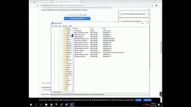 Connecting To WebDAV Shared Folder From Windows Server 2016!