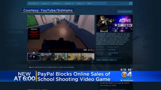 PayPal Move Blocks Sales Of Controversial "Active Shooter" Video Game смотреть онлайн