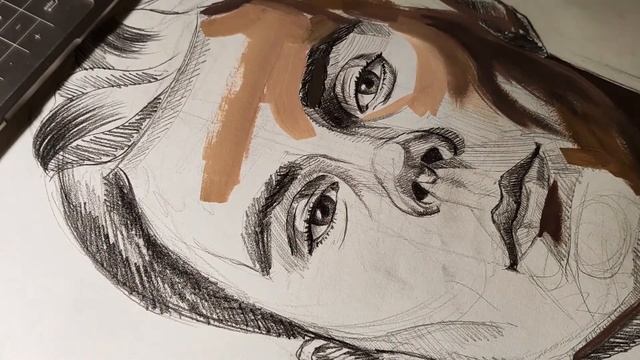 ЯН ТОПЛЕС. Рисуем портрет Яна Лапоткова (топлес шоу) в моем стиле смотреть онлайн