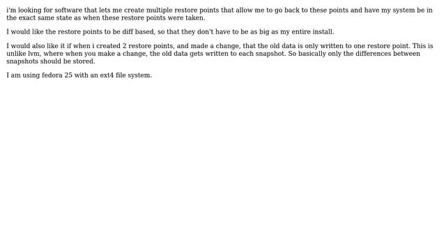 Unix & Linux: Software reccomendation: diff based restore points смотреть онлайн