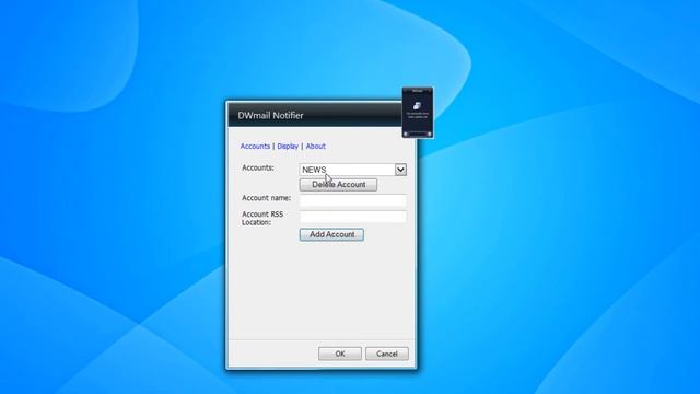 DWmail Notifier Windows 7 Desktop Gadget смотреть онлайн