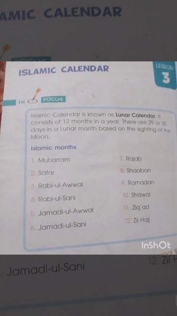 Chapter 14 Time Lesson 3 Islamic Calendar Aps Maths смотреть онлайн