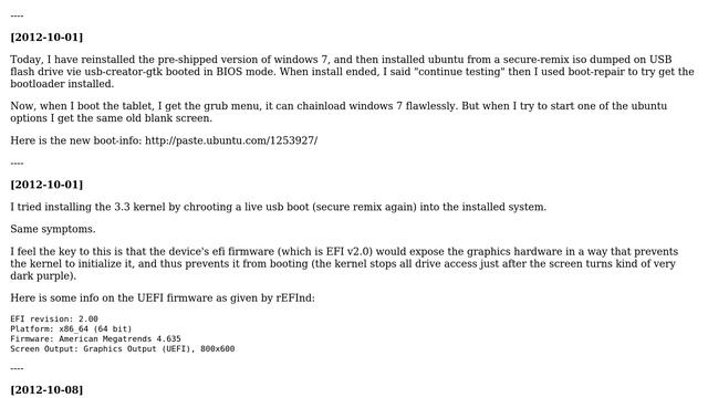 Ubuntu: Booting the liveCD/USB in EFI mode fails on Samsung Tablet XE700T1A (2 Solutions!!) смотреть онлайн