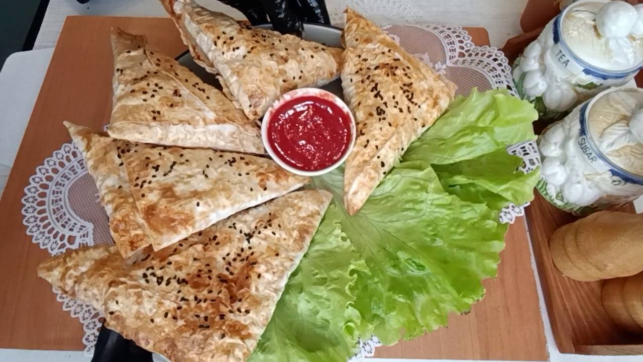 Мясные треугольники из лаваша! смотреть онлайн