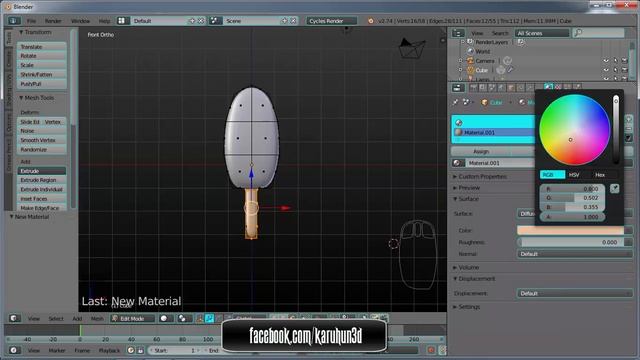 Modeling Ice Cream Di Blender смотреть онлайн