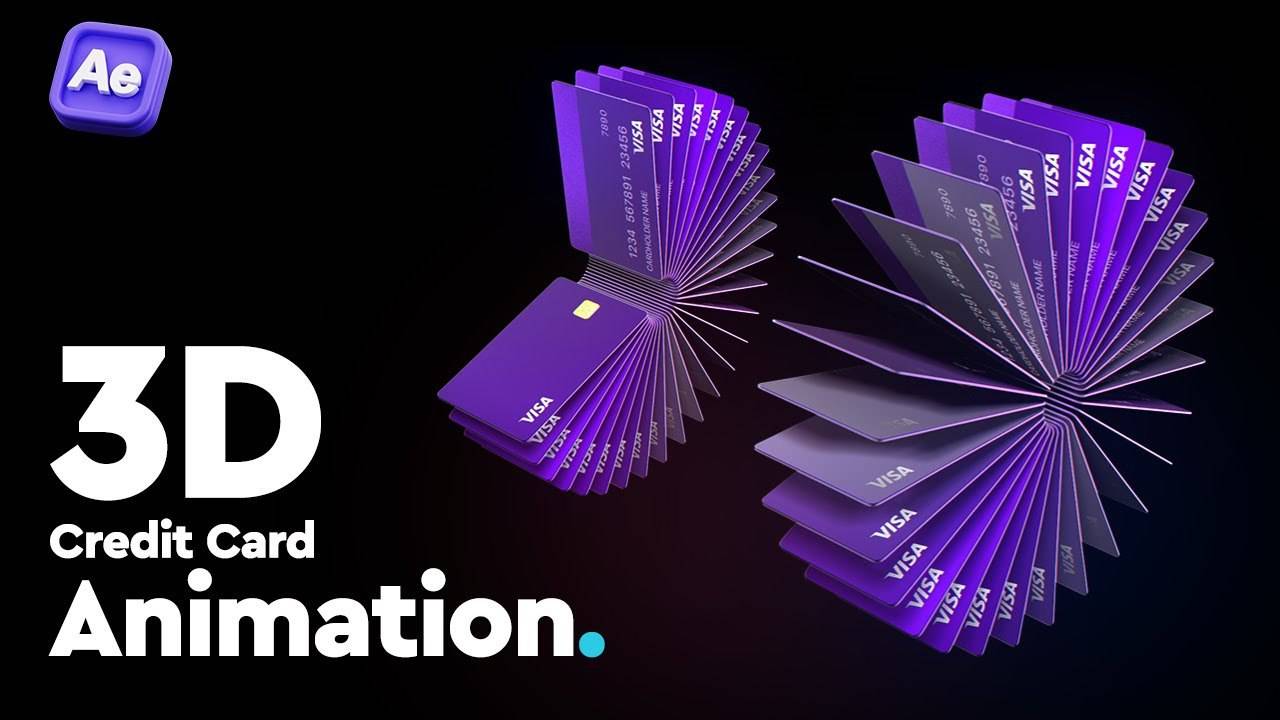 Создание эффектной анимации с банковскими картами в After Effects смотреть онлайн