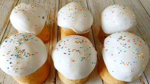 Пышные Куличи без яиц с белоснежной глазурью!