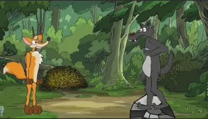 Анекдот Волк, Лиса и Заяц: Как Волк Переполох в Лесу Устроил!