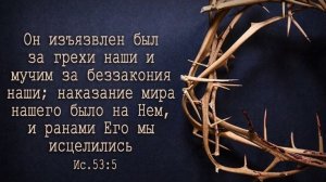 Терновый венок. Багряница и Кровь | стихи христианские