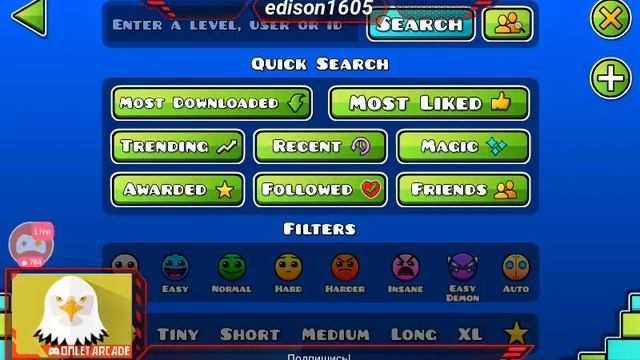 Смотрите трансляцию пользователя "Geometry Dash" в "Omlet Arcade"! смотреть онлайн