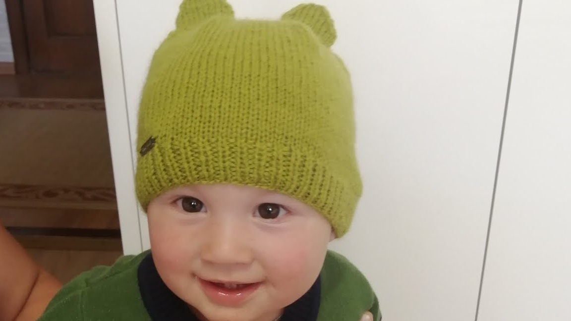 МК. Детская шапочка с ушками!