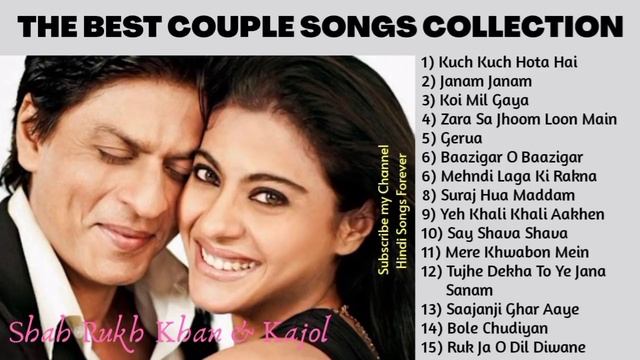 The Best Couple Songs Collection SHAH RUKH KHAN ♥️ KAJOL смотреть онлайн