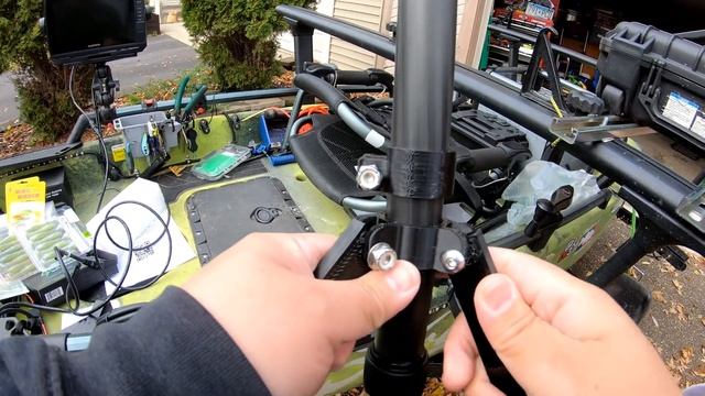 Garmin Livescope Install on 2021 Hobie PA12 360 with Bass Khang Tripod Pole | BassKhang Custom смотреть онлайн