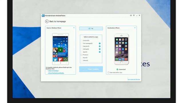 MobileTrans (Windows): Transfer Data between a Windows Phone and an iPhone смотреть онлайн