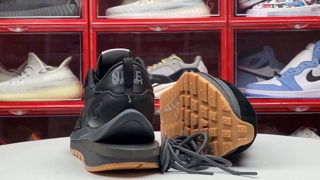 Sacai X Nike VaporWaffle "Black and Gum" DD1875-001 #sacai #nike #sneakers смотреть онлайн