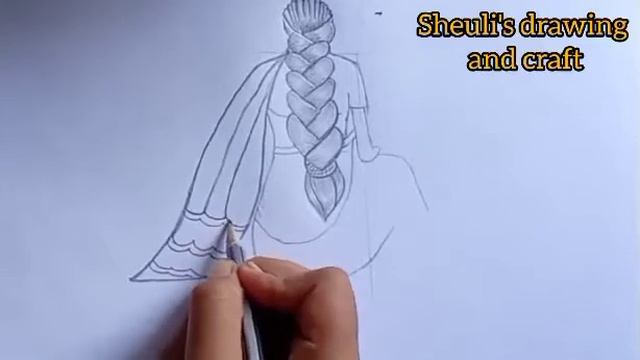 How to draw a girl beside window ||A traditional girl sitting and looking out // смотреть онлайн