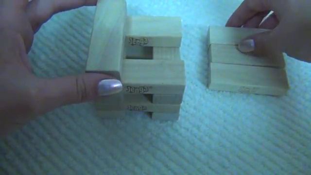 Jenga Blocks Stacking ASMR