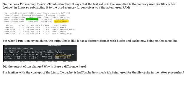 DevOps & SysAdmins: Which one is the cache value in the output of top? смотреть онлайн