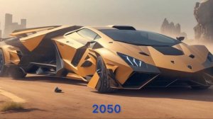 Evolution of Lamborghini (1900-2200) / AI ARTS /