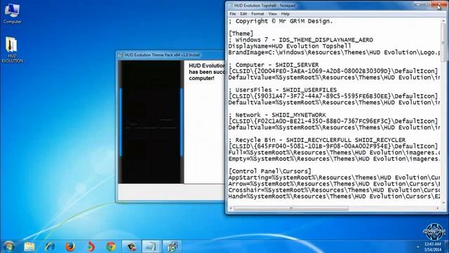 HUD Evolution Premium Windows 7 theme смотреть онлайн