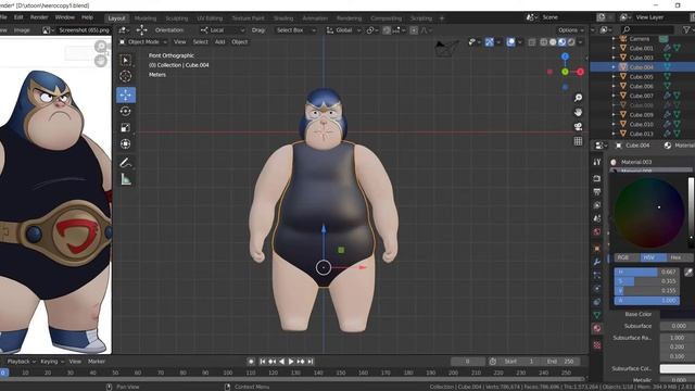 Block out a character with Blender смотреть онлайн