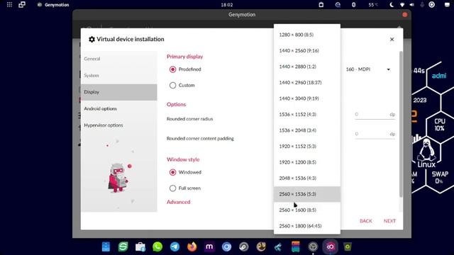 Disposivo Android Virtual en Linux (Genymotion) смотреть онлайн
