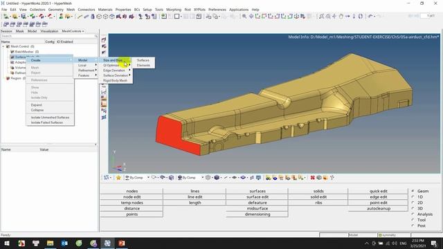 [Altair Acusolve] - Bài 4: Tạo Domain - Chia lưới CFD смотреть онлайн