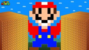 Когда у Марио есть башни из блоков с предметами в Super Mario Bros.